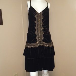 Vintage Y2K Allen Schwartz Flapper Dress